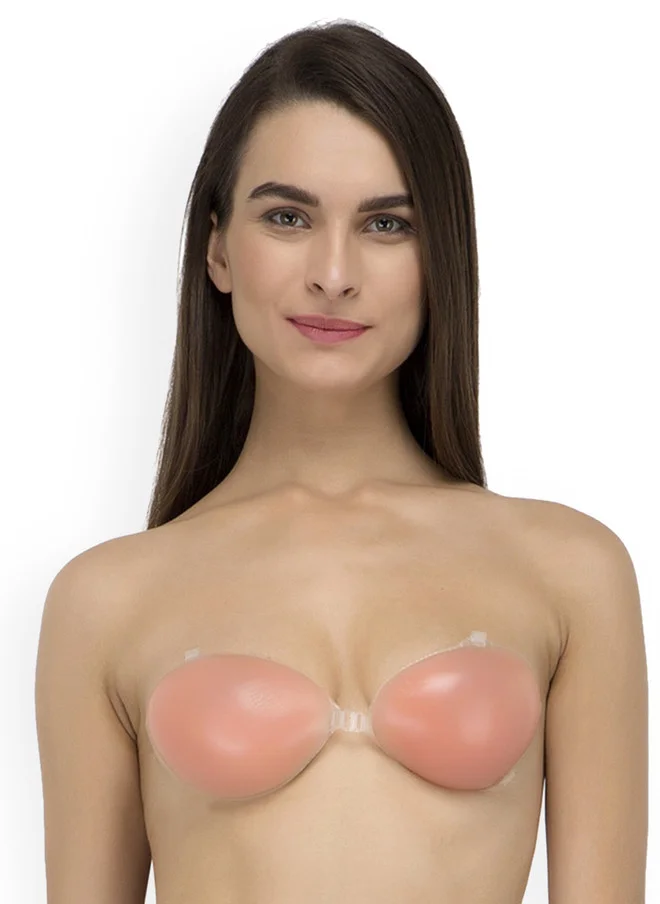 ليس اند مي  Laceandme Nude-Coloured Solid Non-Wired Lightly Padded Push-Up Bra